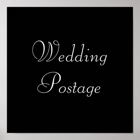 の結婚郵便料金 ポスター (正面)