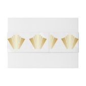 の結婚金ゴールドアールデコデザイン 招待状ベリーバンド (裏面例)