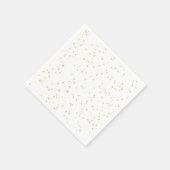 の結婚金ゴールドグリッター紙 スタンダードカクテルナプキン (角)