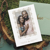 の結婚金ゴールドファンシーオーナメントレース効モダン果 招待状