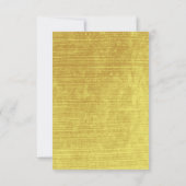 の結婚金ゴールドリングや輪リハエレガントーサルディナー 招待状 (裏面)