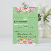 の結婚鐘 出欠カード (スタンド正面)