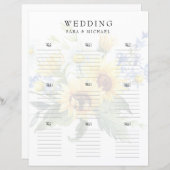 の結婚開花のひまわり (正面/裏面)