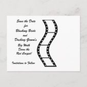 の結婚間来もなく – 日付を保存 案内ポストカード (裏面)