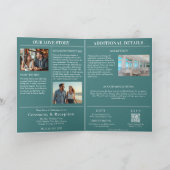 の結婚雑誌は全て一つのビーチ 招待状 (内部)