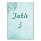 の結婚青フローラ テーブルナンバー (裏面)