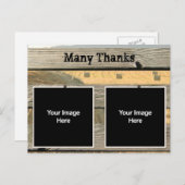 の結婚静止サンキューカード ポストカード (正面/裏面)