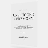 の結婚非詰め式のアクリル看板 アクリルサイン (傾斜)