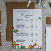 の結婚靴ゲームtacoの愛パーティーゲームカード 案内状