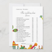 の結婚靴ゲームtacoの愛パーティーゲームカード 案内状 (正面)