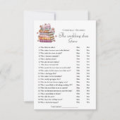 の結婚靴本ストーリーブライダルシャワーゲームカード 招待状 (正面)