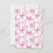 の結婚靴本ストーリーブライダルシャワーゲームカード 招待状 (裏面)