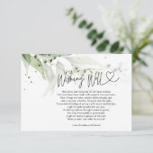 の結婚願い井戸の贈り物の要求ユーカリ エンクロージャーカード (スタンド正面)