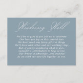 の結婚願い書の台本ダスティブルー エンクロージャーカード (正面)