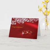 の結婚願い カード (黄色い花)