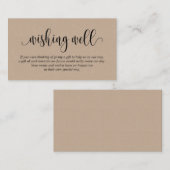 の結婚願い、スクリプモダントBrown Kraft エンクロージャーカード (正面/裏面)