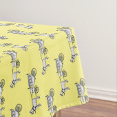 の結婚馬と馬車の漫画イラストレーション テーブルクロス (インサイチュ)