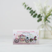 の結婚馬と馬車の花と蝶3 名刺 (スタンド正面)