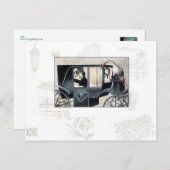 の結婚馬車はがき ポストカード (正面/裏面)