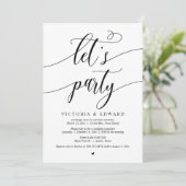 の結婚駆け落ちお祝いレッツ・パーティー 招待状 (スタンド正面)