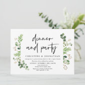 の結婚駆け落ちディナーとパーティーお祝い 招待状 (スタンド正面)