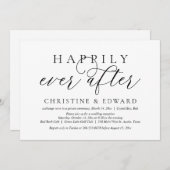 の結婚駆け落ちパーティー 招待状 (正面/裏面)