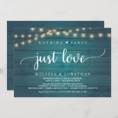 の結婚駆け落ちファンシーは愛のみ 招待状 (正面/裏面)