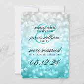 の結婚駆け落ち告知ビーチラグラデーションイト 案内状 (正面)