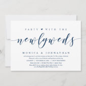 の結婚駆け落ち、新婚インヴィータとのパーティー 招待状 (正面)