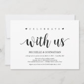 の結婚駆け落ち、祝我々の招待状 招待状 (正面)