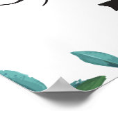 の結婚駐車場右矢印方向標識 ポスター (角)