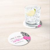 の結婚高級ピモダンンクカスタム紙コースター ラウンドペーパーコースター (インサイチュ)