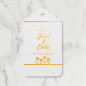 の結婚黄 ギフトタグ (正面)