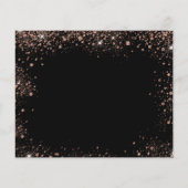 の結婚黒バラ金ゴールドグリッター予算救日 (裏面)