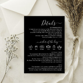 の結婚黒フォーマル詳細 エンクロージャーカード