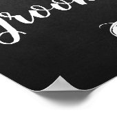 の結婚黒板シートを選ぶ両側の標識 ポスター (角)