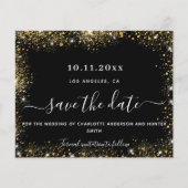 の結婚黒金ゴールドグリッター予算救日 (正面)
