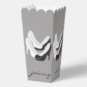の結婚黒n白い靴の裏の愛用箱 フェイバーボックス (裏面)