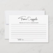 の結婚1周年記念タイムカプセルカード 招待状 (正面)