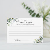 の結婚1周年記念タイムカプセルカード 招待状 (スタンド正面)