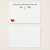 の結婚「Well Wishes」カード (正面&裏面)