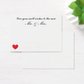 の結婚「Well Wishes」カード (デスク)