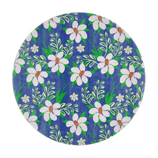 の結婚Bliss:フローラ招待状の背景 カッティングボード (正面)