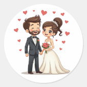 の結婚Bliss Sticker Pack ラウンドシール (正面)