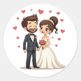 の結婚Bliss Sticker Pack ラウンドシール