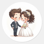の結婚Bliss Sticker Pack ラウンドシール (正面)