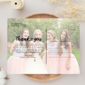 の結婚Bridesmaid Thank You Photo ポストカード