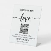 の結婚Capture The Love Photo共有QRコード 台座サイン (正面)