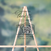 の結婚Capture The Love QR Code Photo共有 アクリルサイン (ニュートラル)