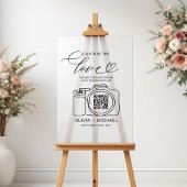 の結婚Capture The Love QR Code Photo共有 アクリルサイン